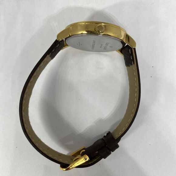 Kate Spade New York 0586 Women's Brown Leather Silver Analog Dial Watch XX572 - Picture 11 of 12